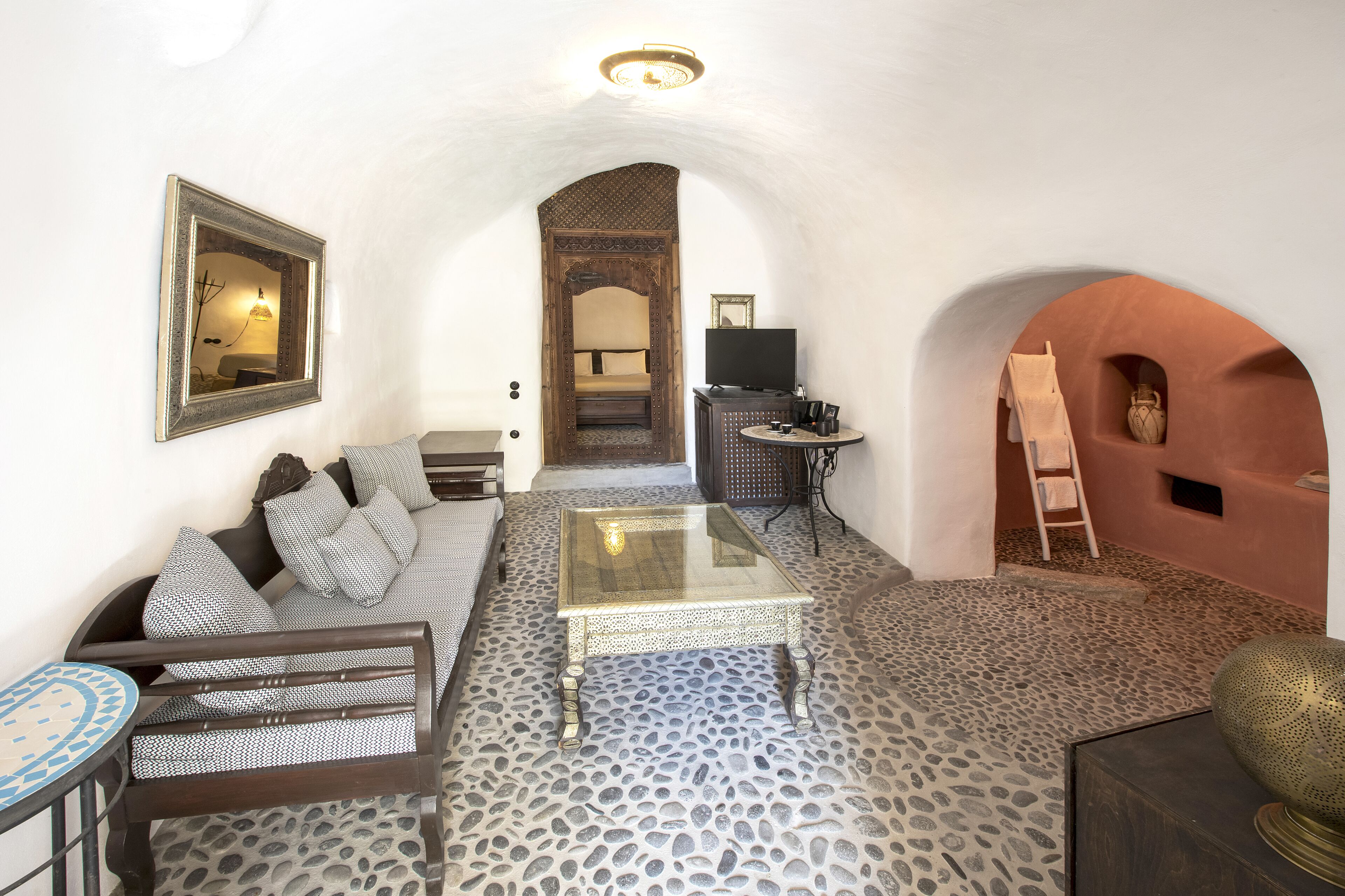 grand two villa complex with private pool | living area | tv, dvd player