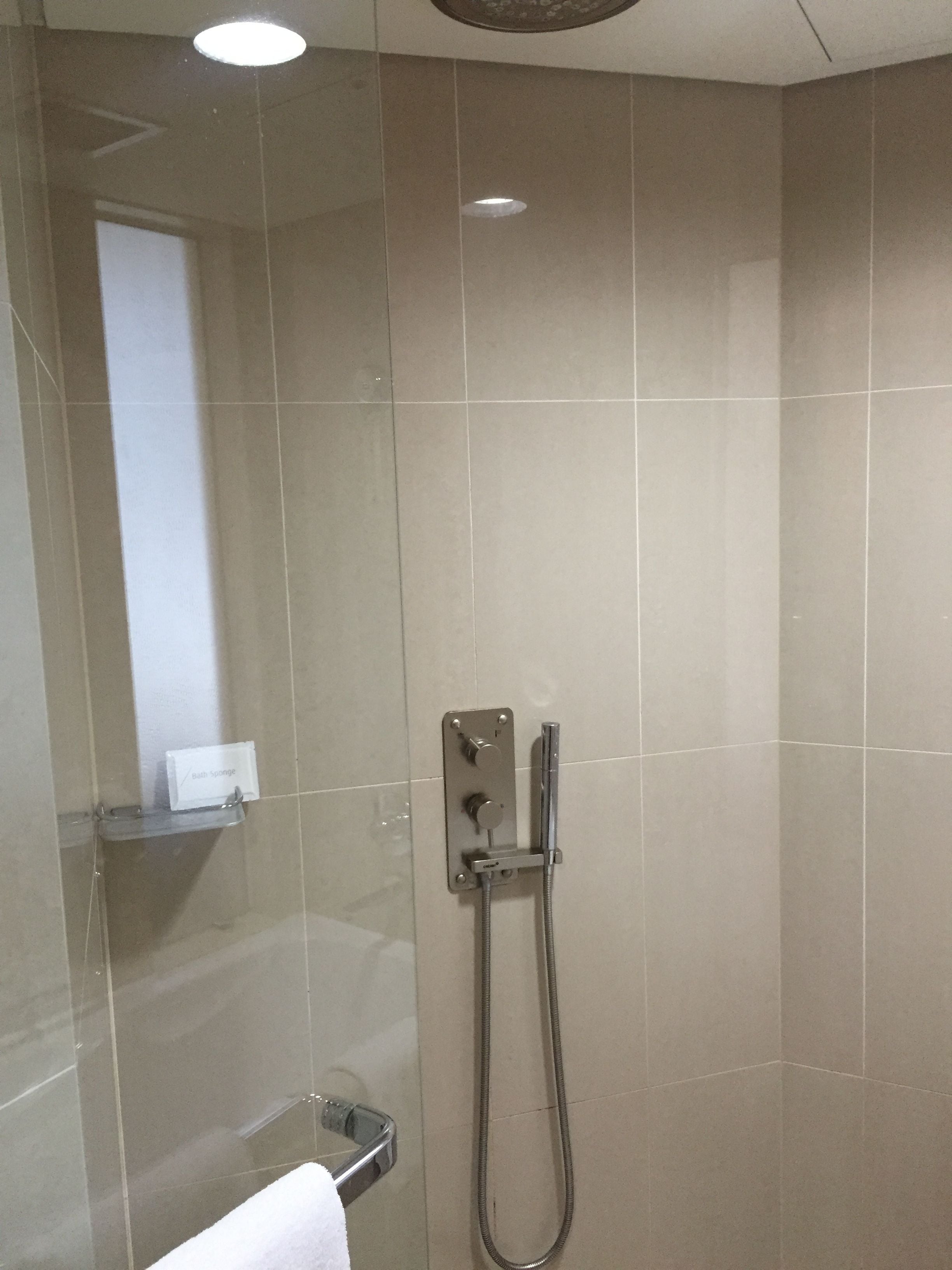 separate bathtub and shower, hair dryer, bathrobes, slippers