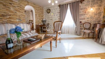 Standard Apartment, 2 Bedrooms, Balcony | Living area | Plasma TV