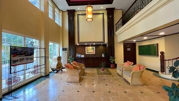 Sittområde i lobbyn