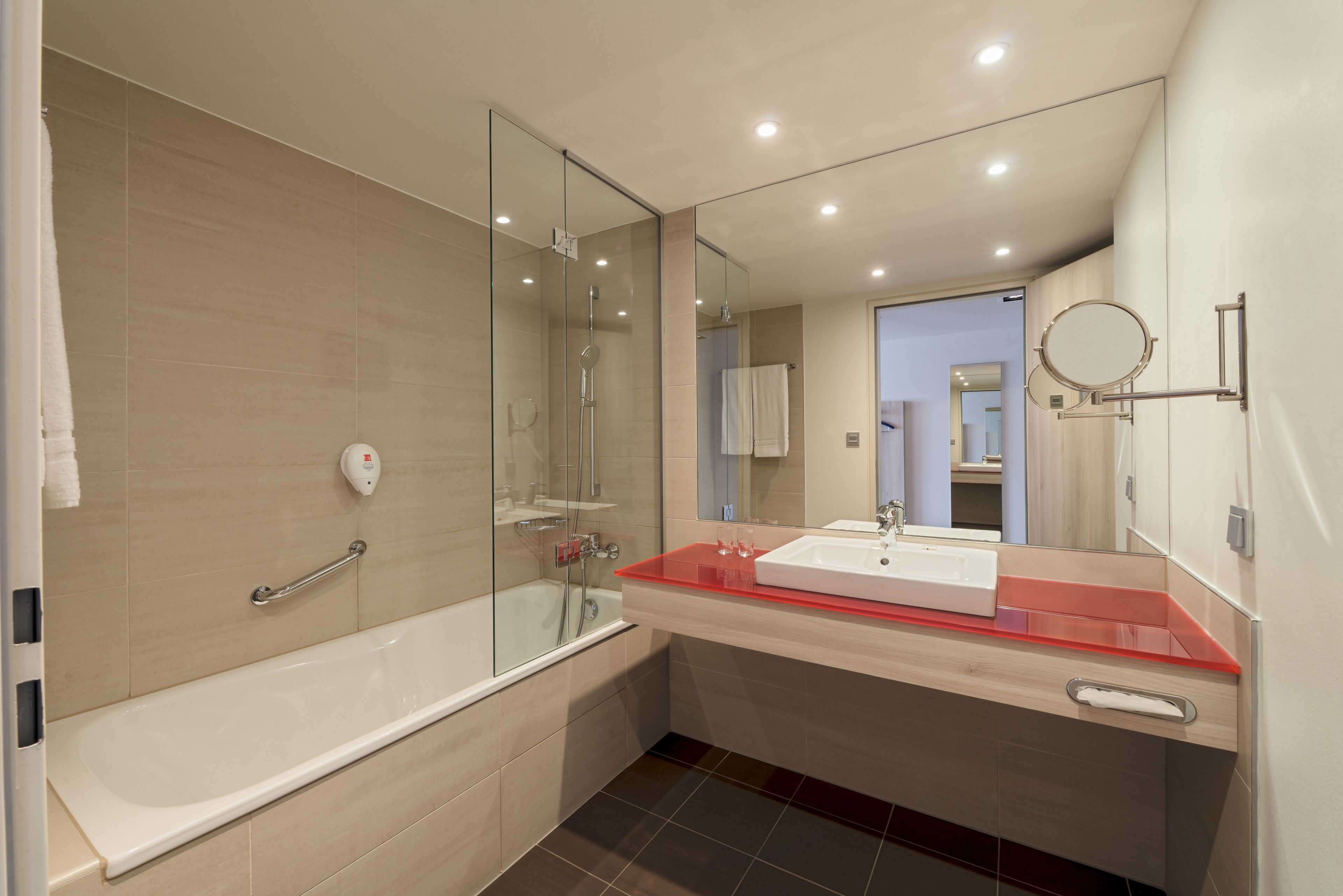 free toiletries, hair dryer, towels