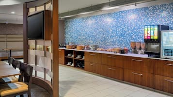 Free daily buffet breakfast