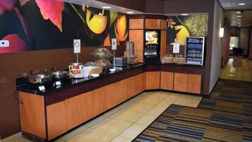 Free daily buffet breakfast