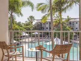 Hotel Pool View Room | In-room safe, iron/ironing board, free WiFi, bed sheets