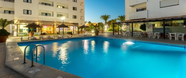 Indoor pool, 2 outdoor pools, sun loungers