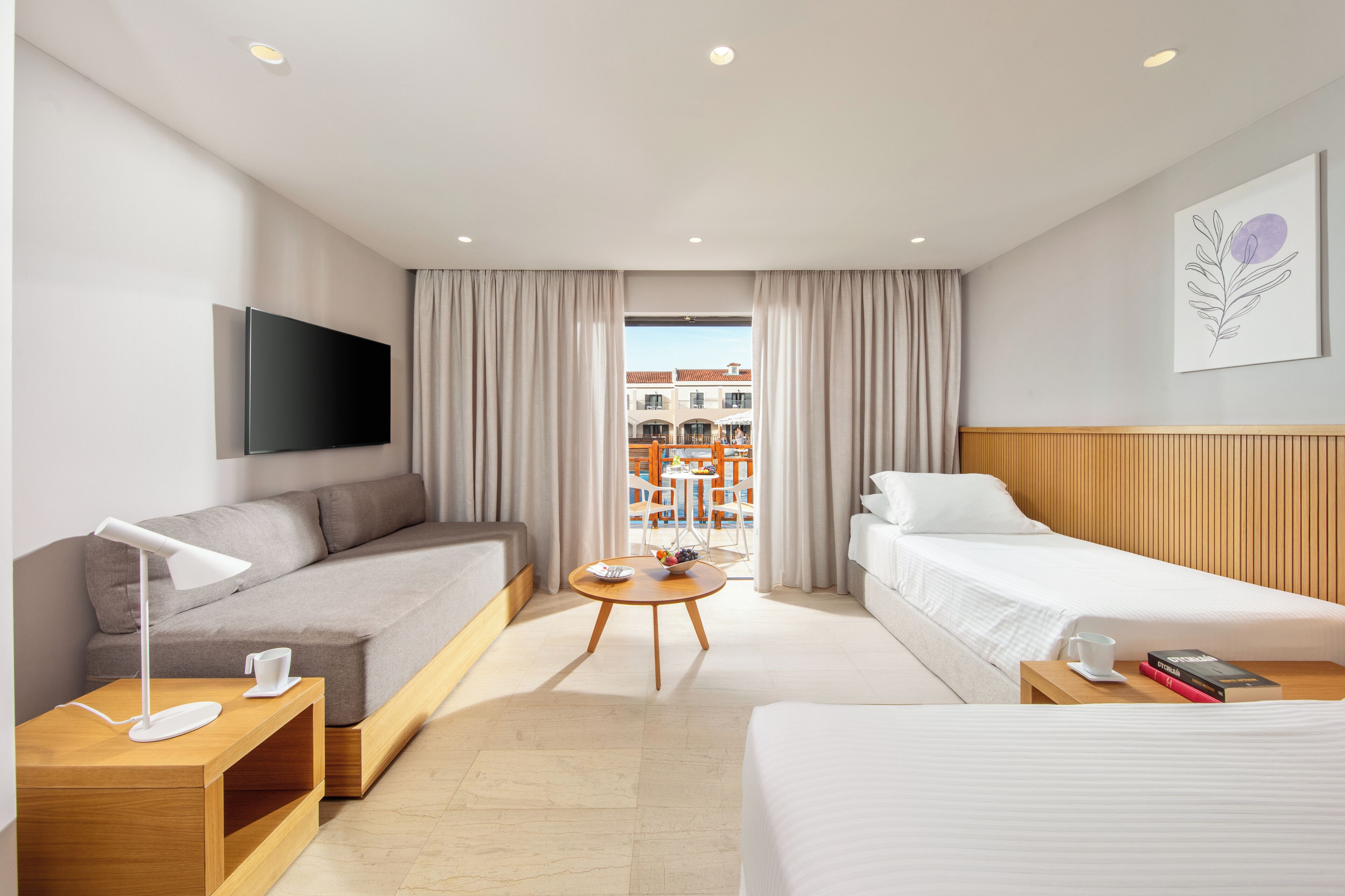 Free minibar, in-room safe, desk, blackout curtains