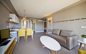 Exclusive Suite, 2 Bedrooms, Kitchen, Sea View | Premium bedding, down duvets, Select Comfort beds, minibar - Samira Exclusive Hotel & Apartments (Kas)