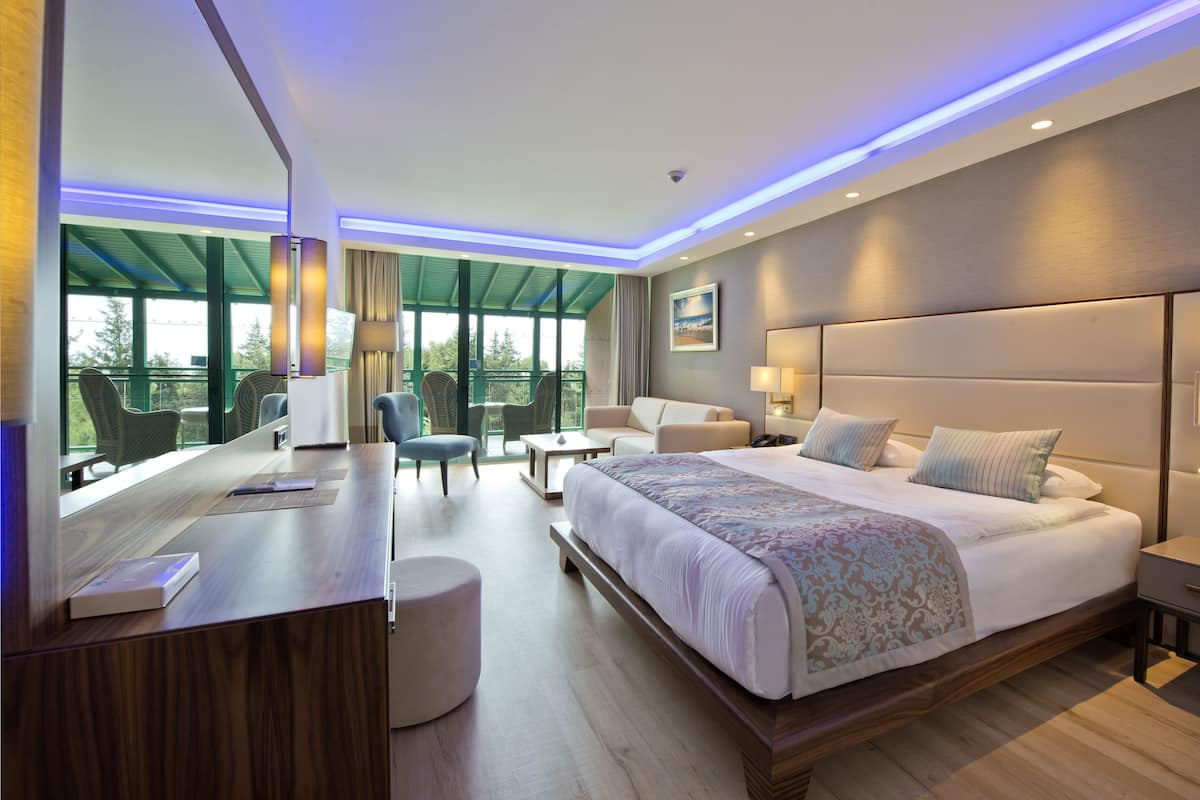 1 habitación y ropa de cama de alta calidad