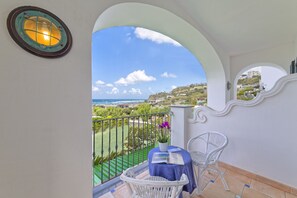 Chambre Double ou avec lits jumeaux, balcon, vue mer