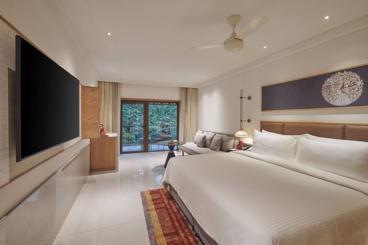 Forest View Room | 1 quarto, roupas de cama de algodão egípcio, roupas de cama premium