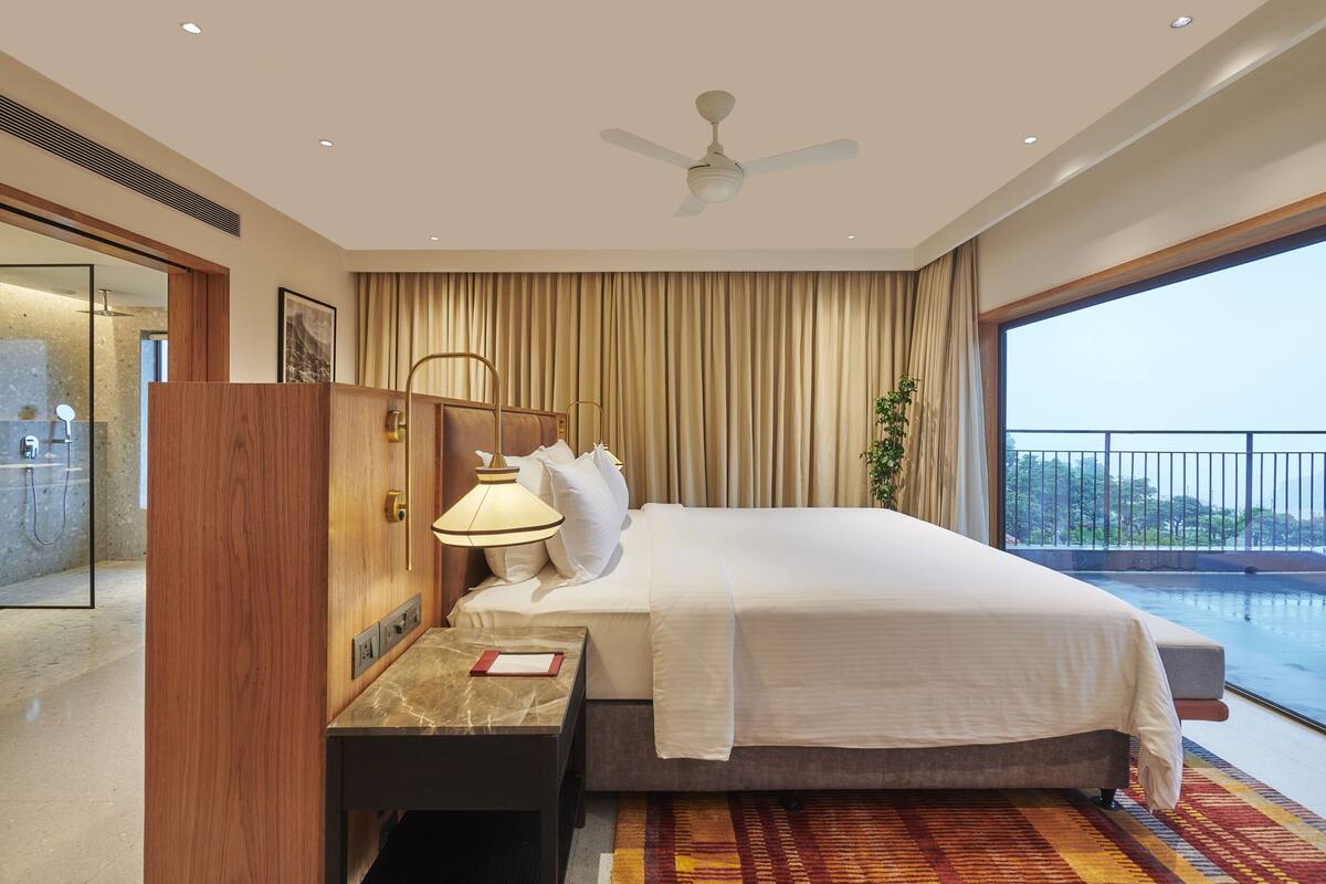 Sahayadri Hill Suite | 1 quarto, roupas de cama de algodão egípcio, roupas de cama premium