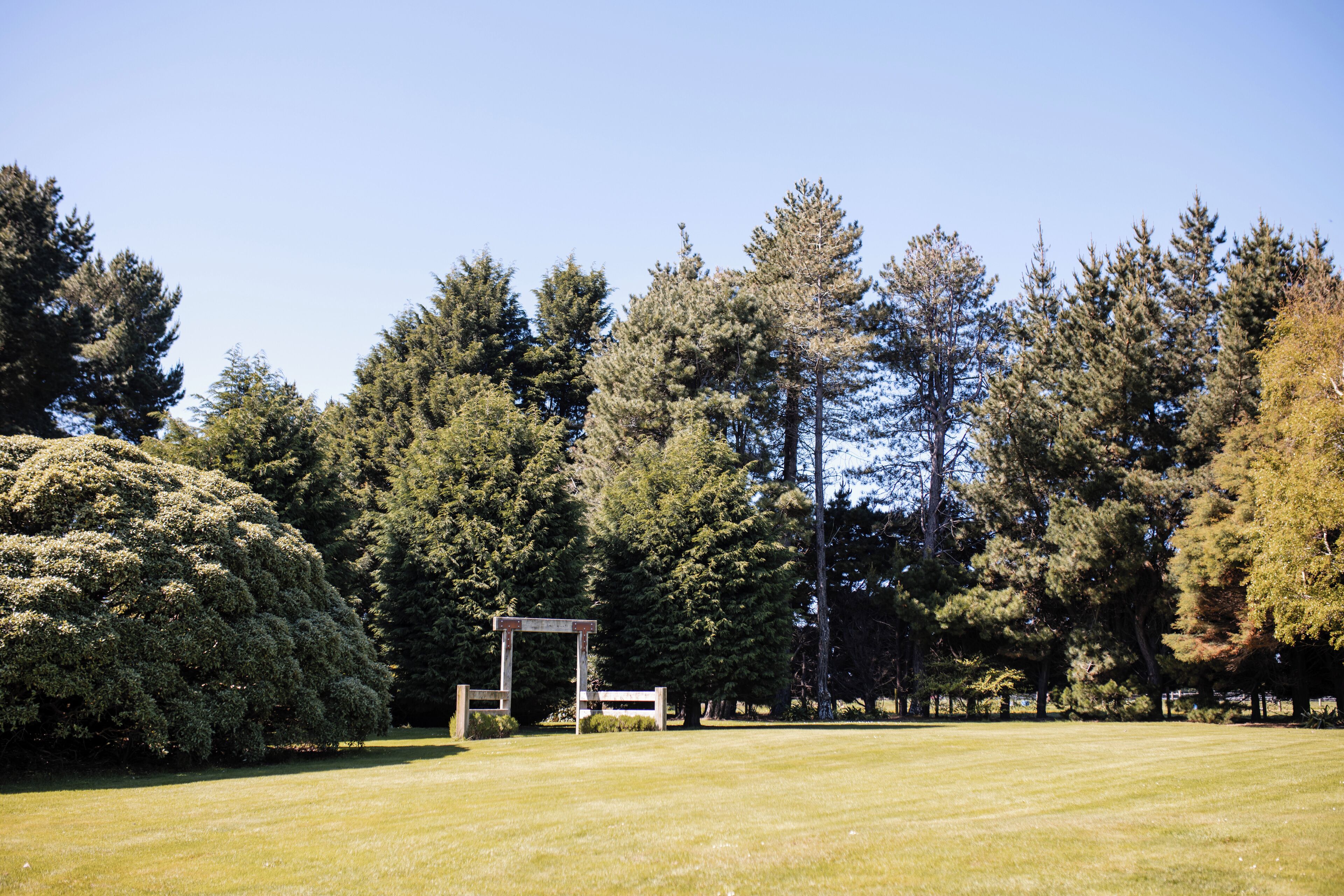 outdoor wedding area