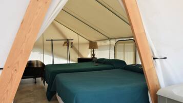 Tent (Glamping Medium) | Blackout drapes, bed sheets