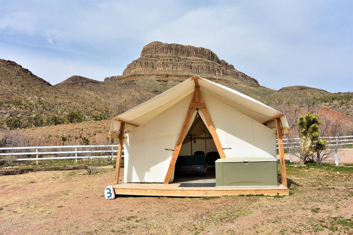 Tent (Glamping Medium) | Blackout drapes, bed sheets