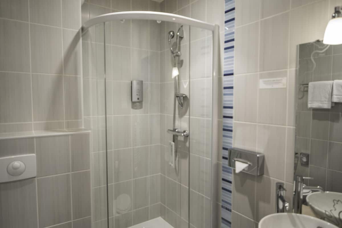 executive room, 1 queen bed, non smoking (with extra bed) | bathroom | free toiletries, hair dryer, towels, soap