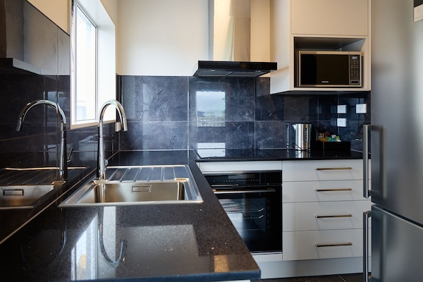 Family Apartment | Private kitchen | Coffee/tea maker, fridge