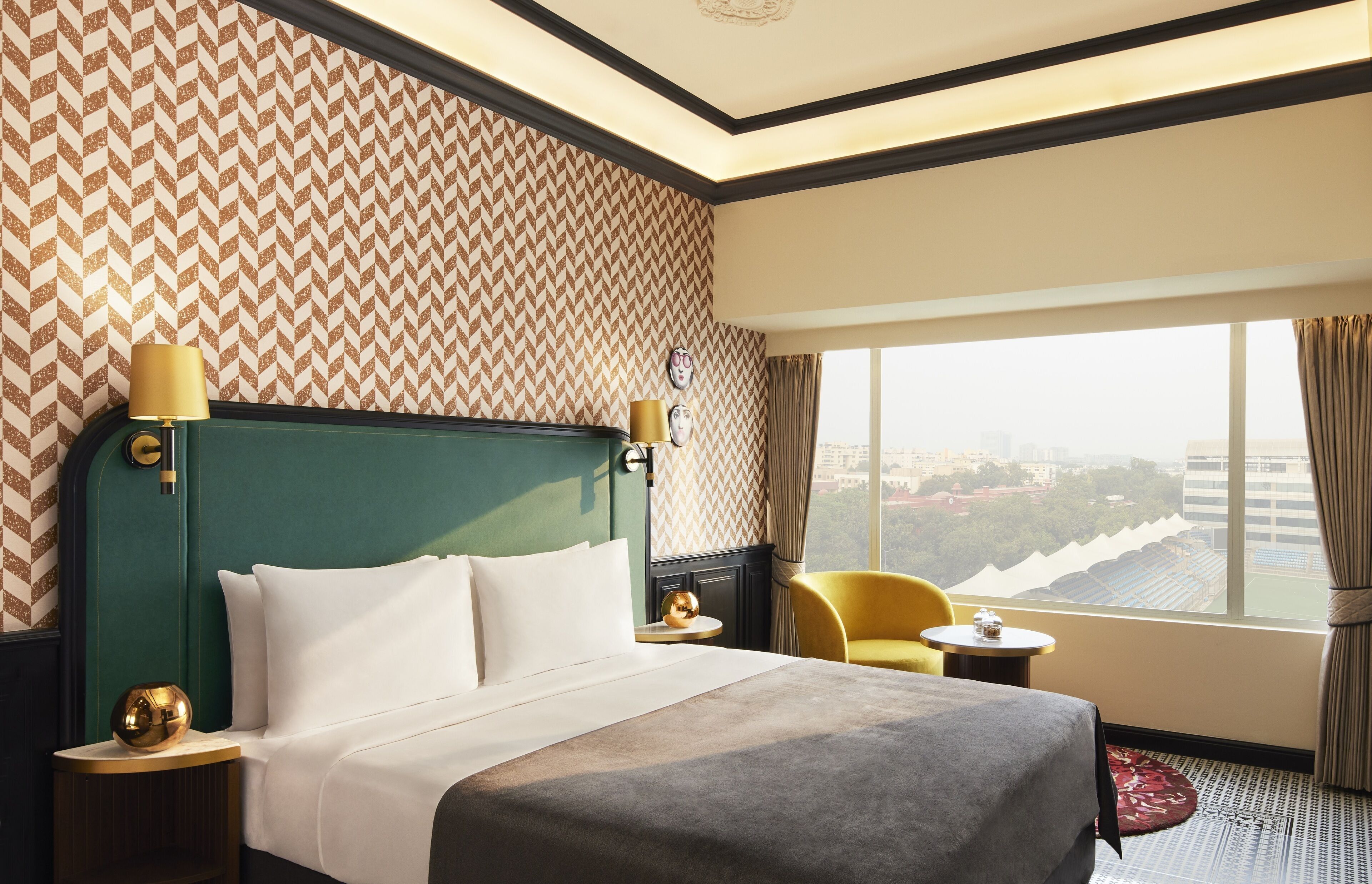 Premium bedding, down duvets, pillow-top beds, in-room safe