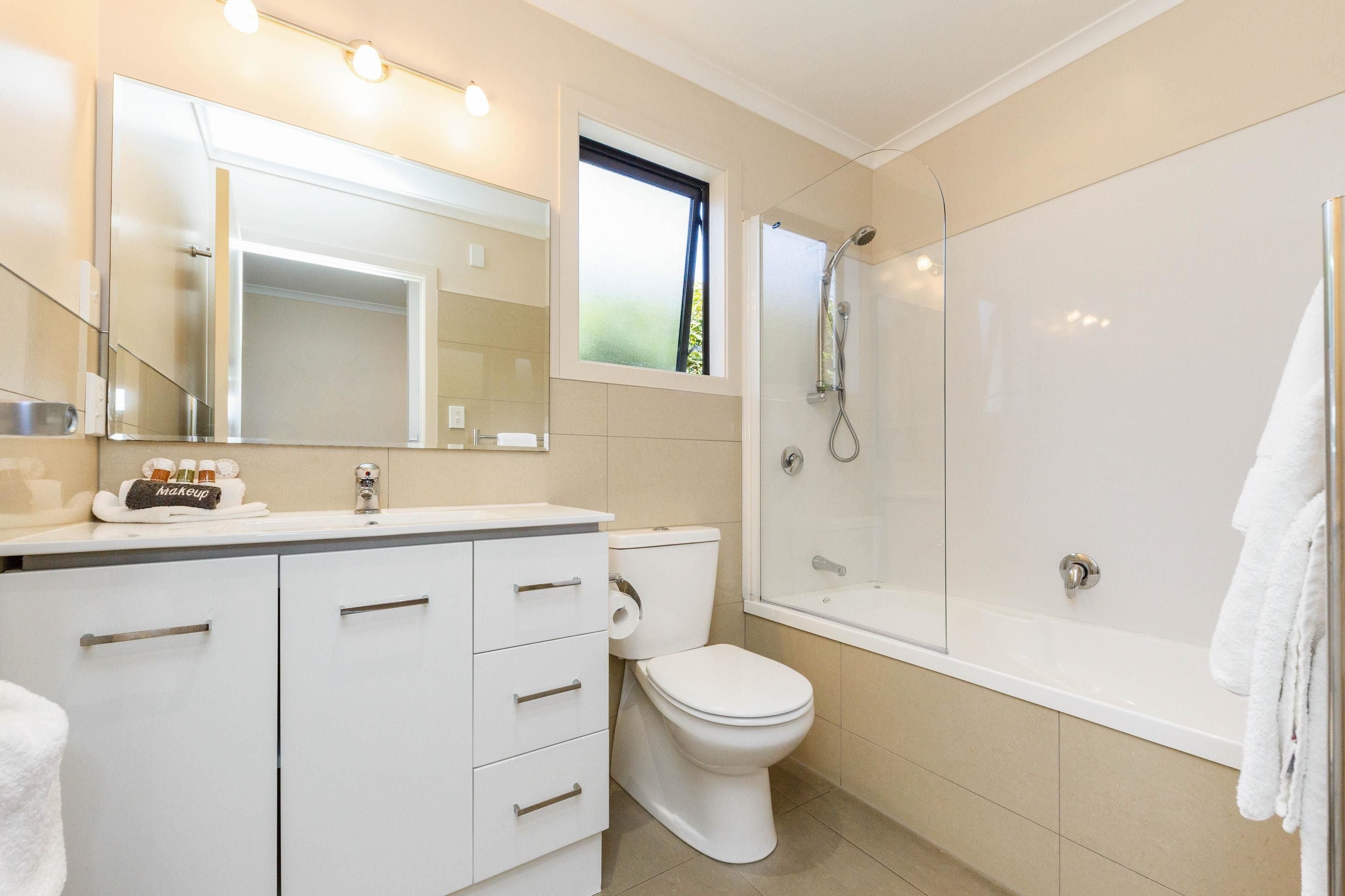 free toiletries, hair dryer, towels, soap