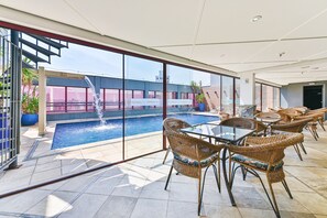 Terrace/patio - Hotel Golden Park Campinas Cambuí By Nacional Inn (Campinas)