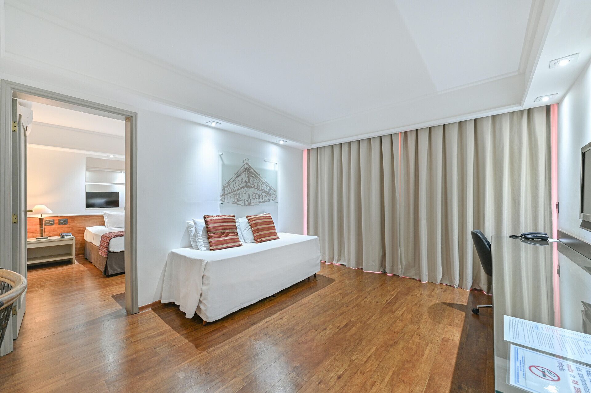 Minibar, in-room safe, desk, blackout curtains