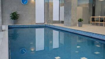 Indoor pool, outdoor pool
