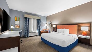 Chambre, 1 trÚs grand lit et 1 canapé-lit, non-fumeur (Mobility & Hearing, Roll-in Shower)