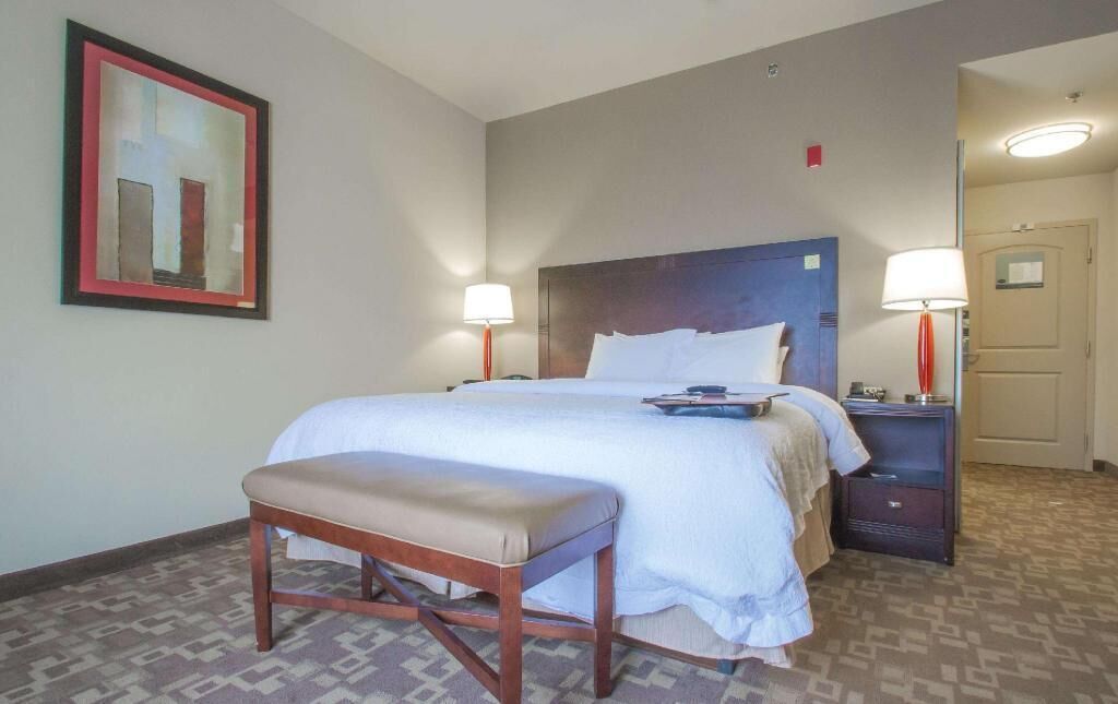 Premium bedding, down comforters, pillowtop beds, in-room safe