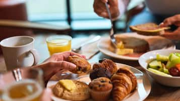 Daily buffet breakfast for a fee