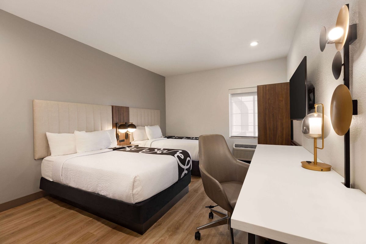 Room, 2 Double Beds | Premium bedding, desk, laptop workspace, blackout drapes