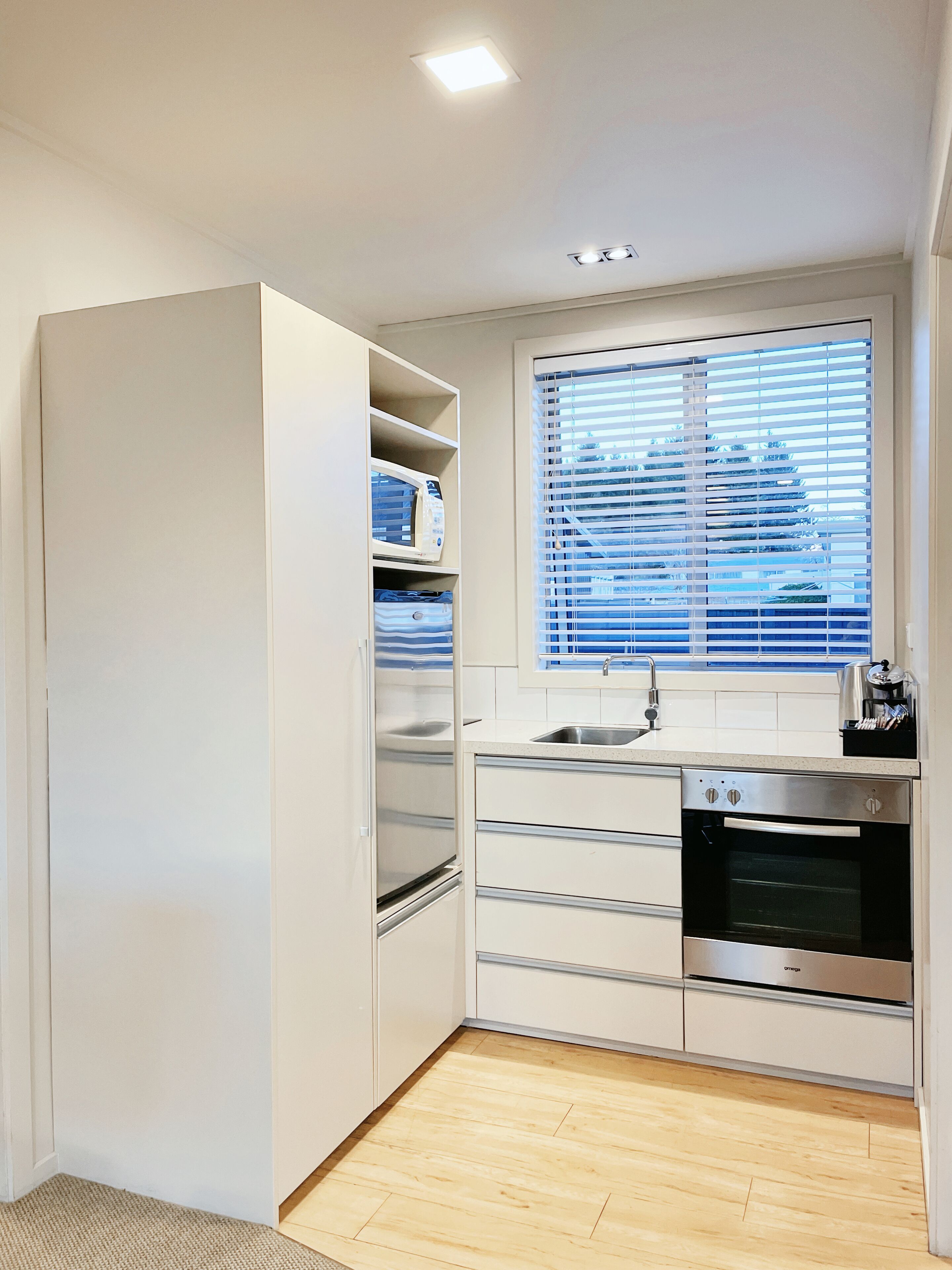 Apartemen, 2 kamar tidur | Dapur pribadi | Lemari es, microwave, kompor, dan mesin pembuat kopi/teh