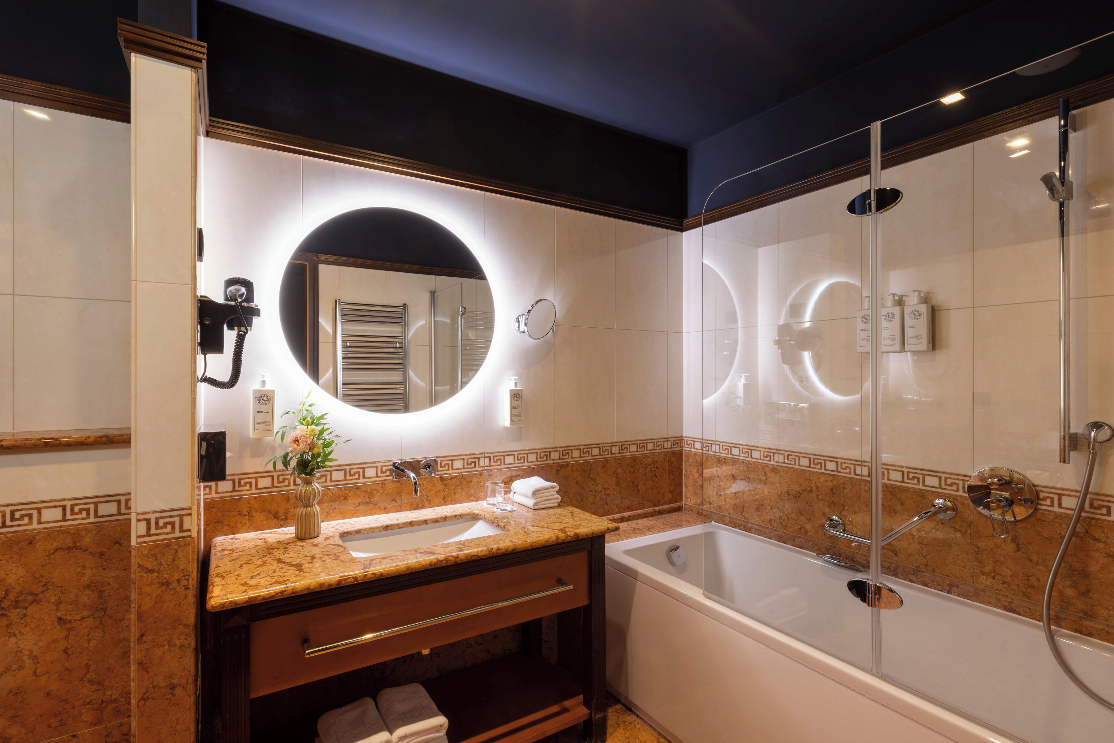 Family Room, 2 Bedrooms, Balcony | Bathroom | Rainfall showerhead, slippers, towels