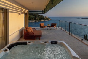 Deluxe Suite, 1 Bedroom, Balcony, Sea View | Balcony view - Hotel More (Dubrovnik)