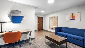 Suite, 1 Bedroom | Desk, iron/ironing board, free cribs/infant beds, rollaway beds