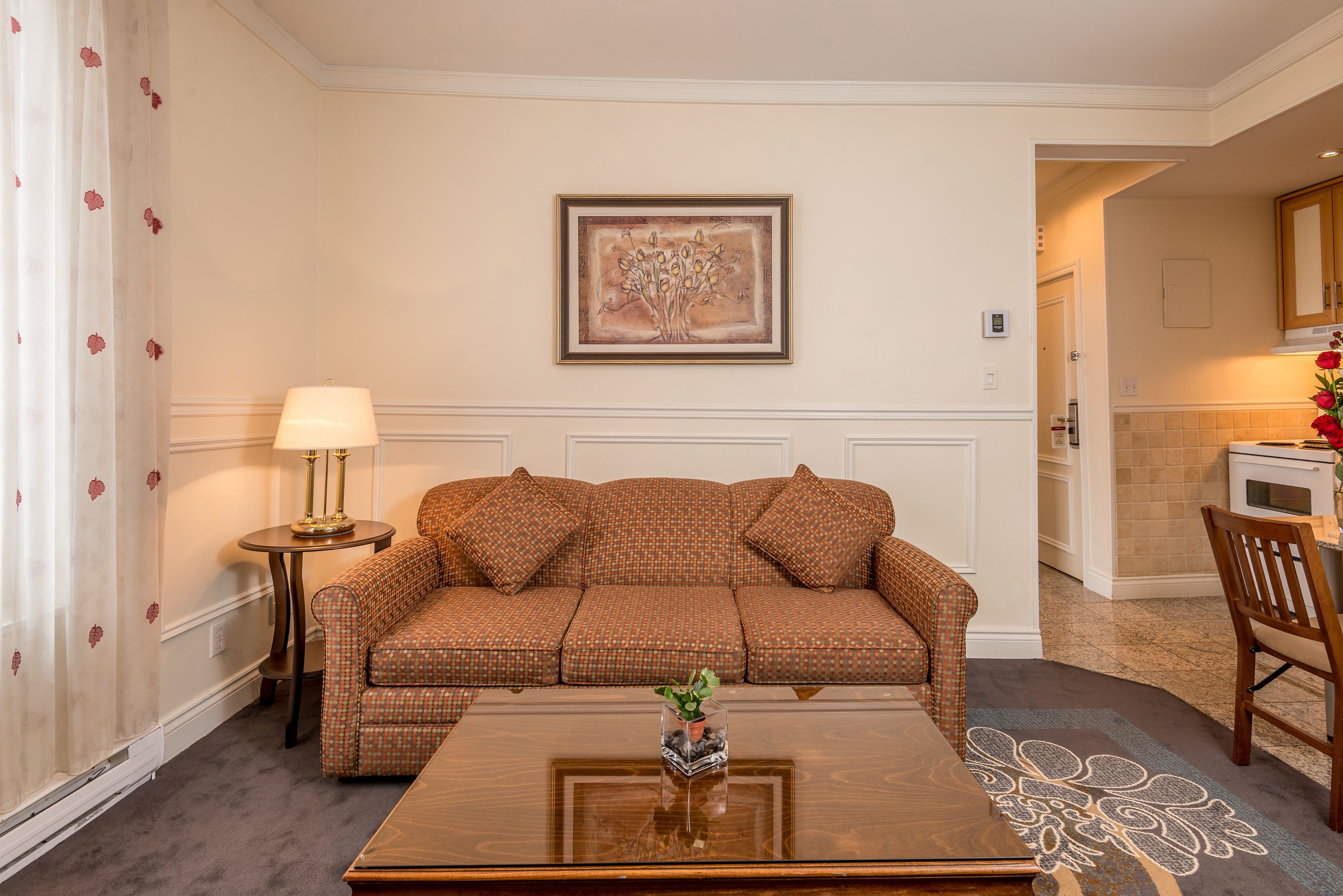 Deluxe Suite, 1 King Bed with Sofa bed | Living area | 55-inch Smart TV with digital channels, TV, streaming services