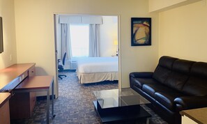 Suite, 1 Bedroom, Non Smoking (1 King Bed) | Premium bedding, desk, iron/ironing board, free cribs/infant beds - Days Inn by Wyndham Grande Prairie (Clairmont)