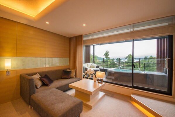 Junior-Suite, Nichtraucher, eigenes Bad (with an Open Air Bath, 74㎡) | Ausblick vom Zimmer