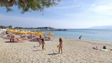 PĂ„ stranden och strandhanddukar