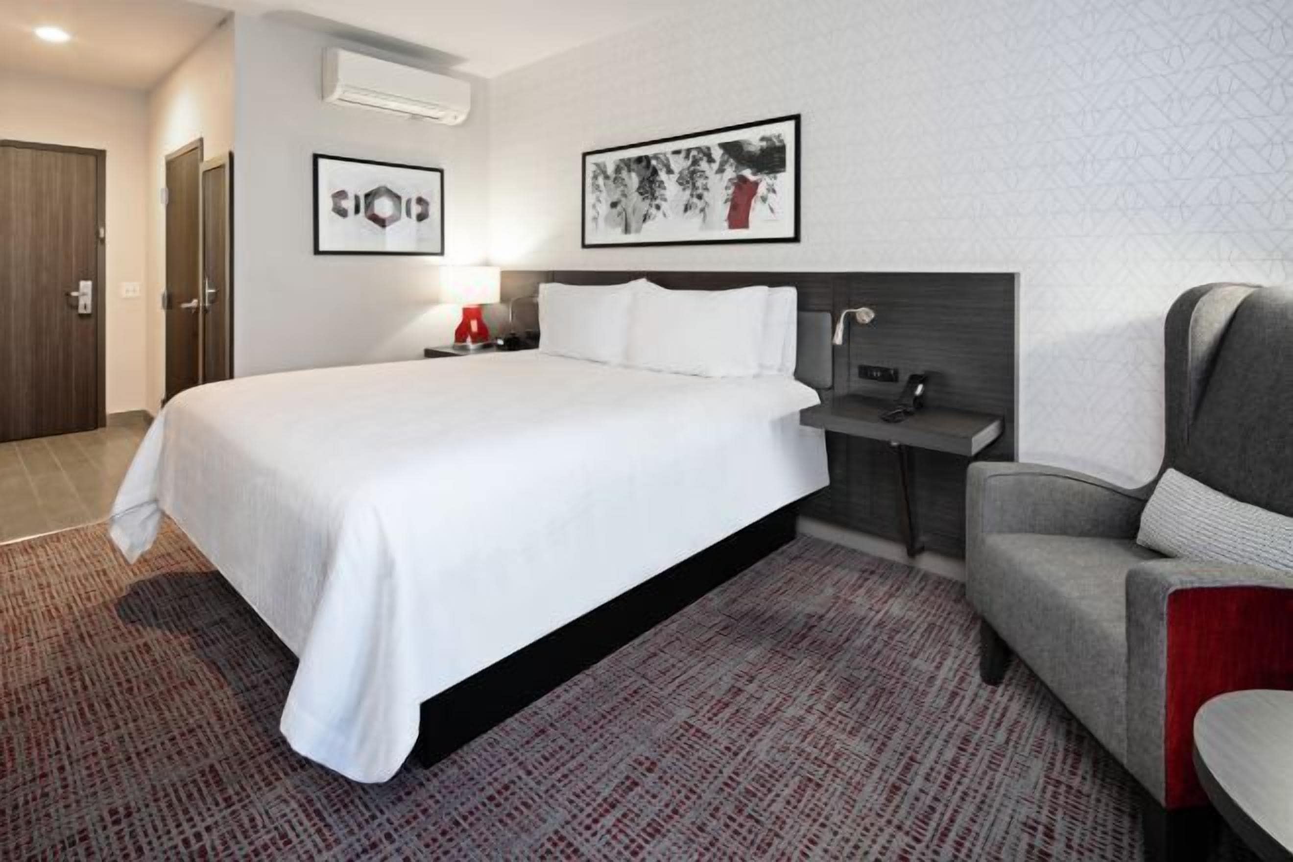 In-room safe, desk, laptop workspace, blackout drapes