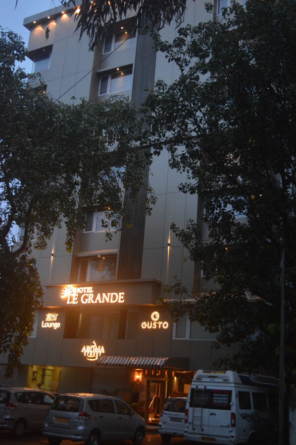 Front of property - evening/night