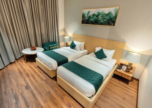 Camera Deluxe con letto matrimoniale o 2 letti singoli | Wi-Fi gratuito, lenzuola