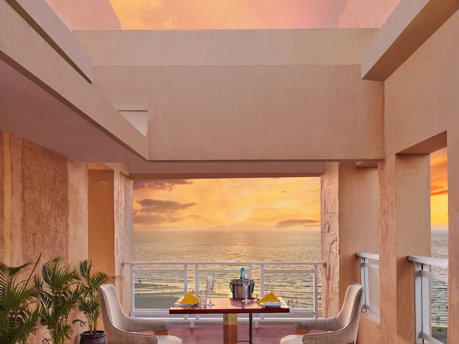 Uitzicht op strand/zee