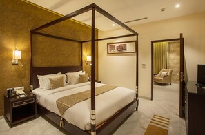 Chambre Royale avec lits jumeaux | Literie de qualité supérieure, couette en duvet d'oie