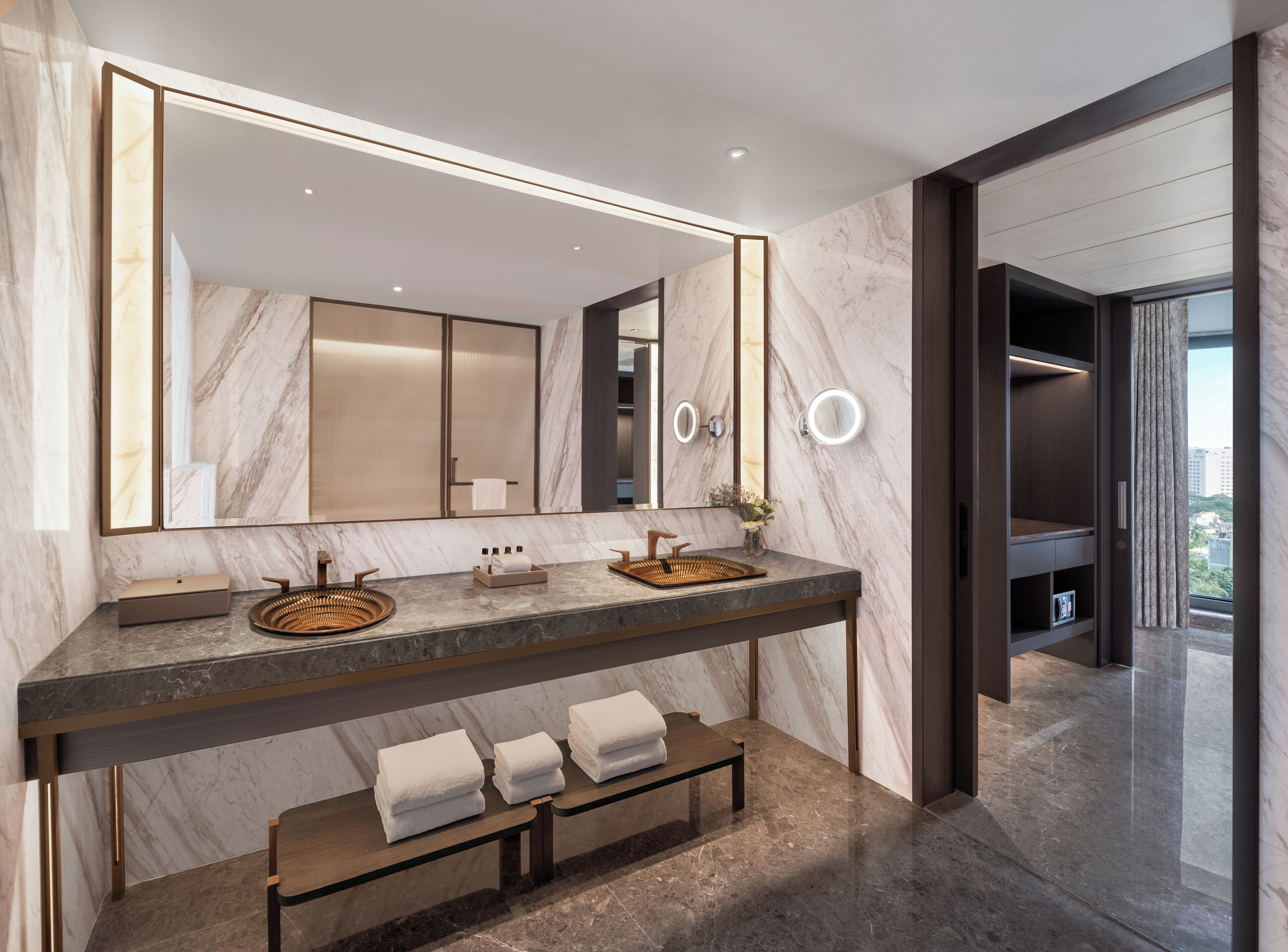 club suite | bathroom | shower, rainfall showerhead, free toiletries, hair dryer