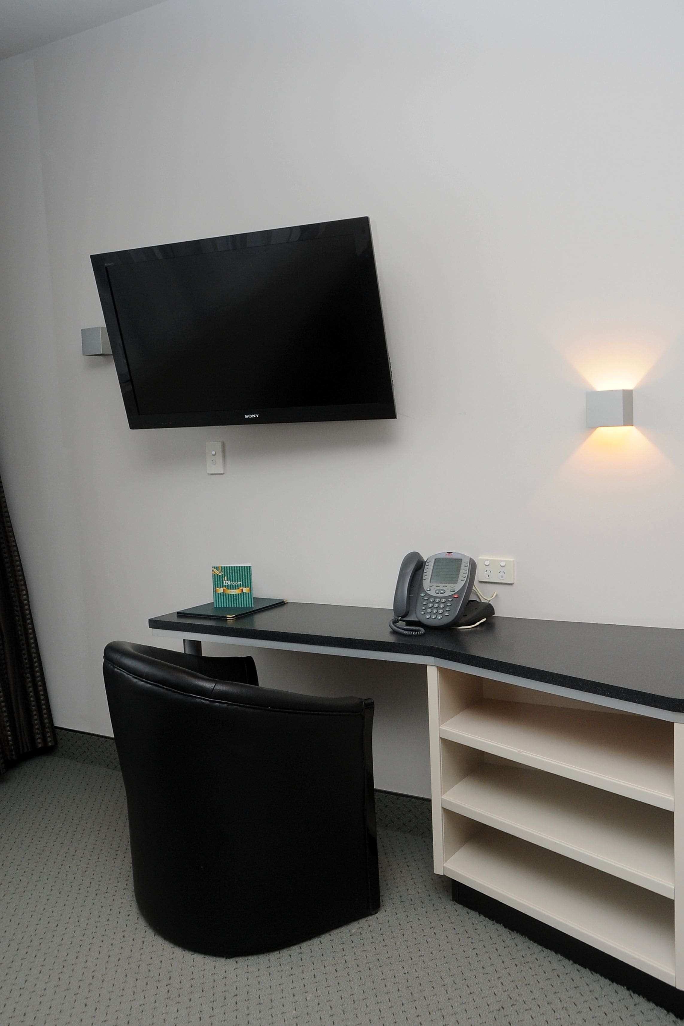 city suite | premium bedding, pillow-top beds, desk, blackout curtains