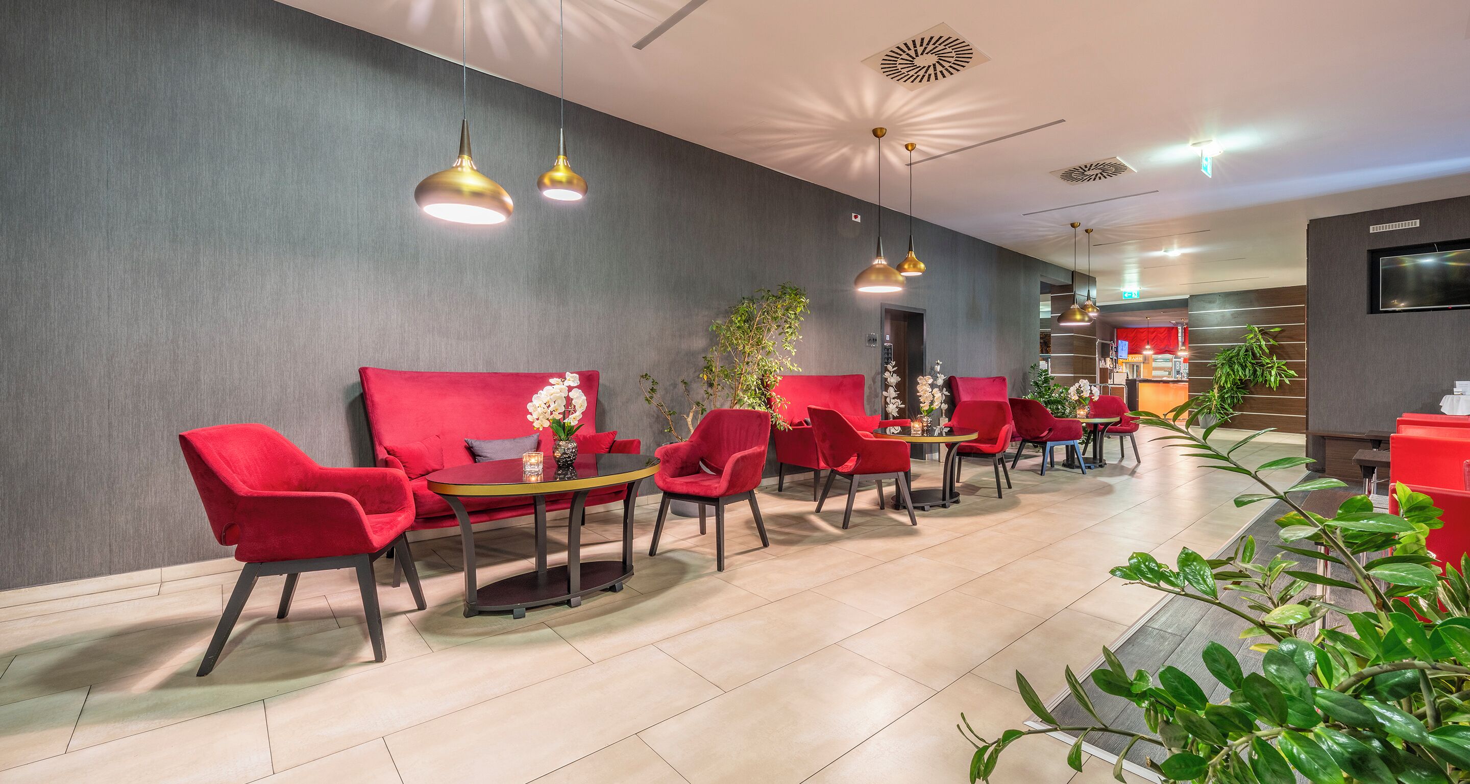 Sitteområde i lobbyen