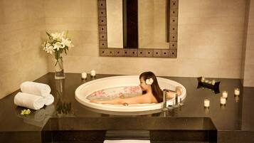 Couples treatment room(s), sauna, body treatments, hot stone massages