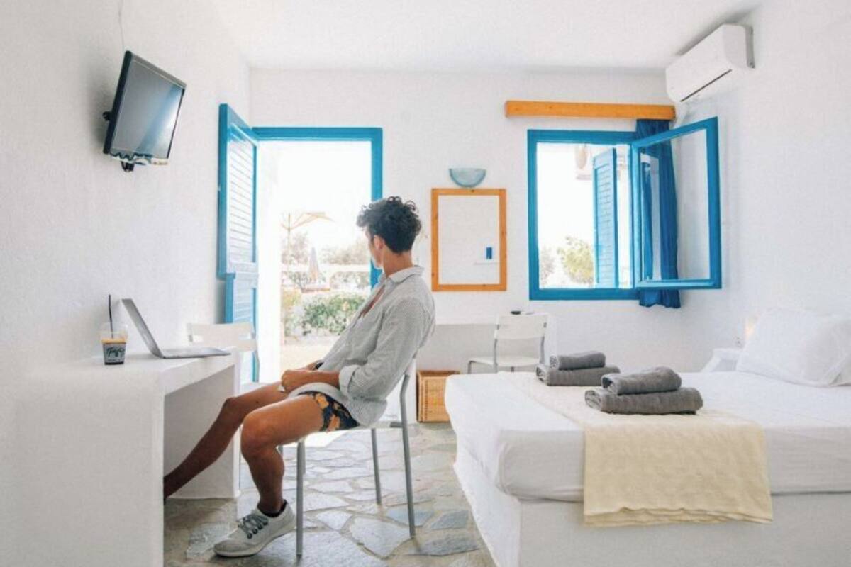 Kahden hengen tavanomainen huone, merinäköala | Pimennysverhot, ilmainen Wi-Fi, vuodevaatteet, herätyskellot