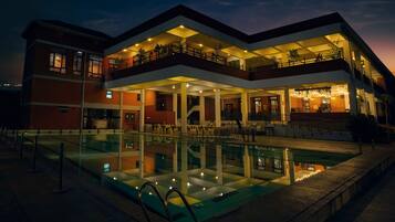 Front of property – evening/night