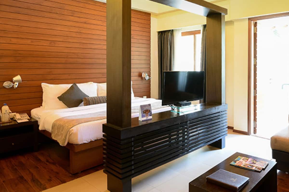 Villa, 1 letto king, lato giardino | 1 camera, biancheria da letto di alta qualità, materassi in memory foam