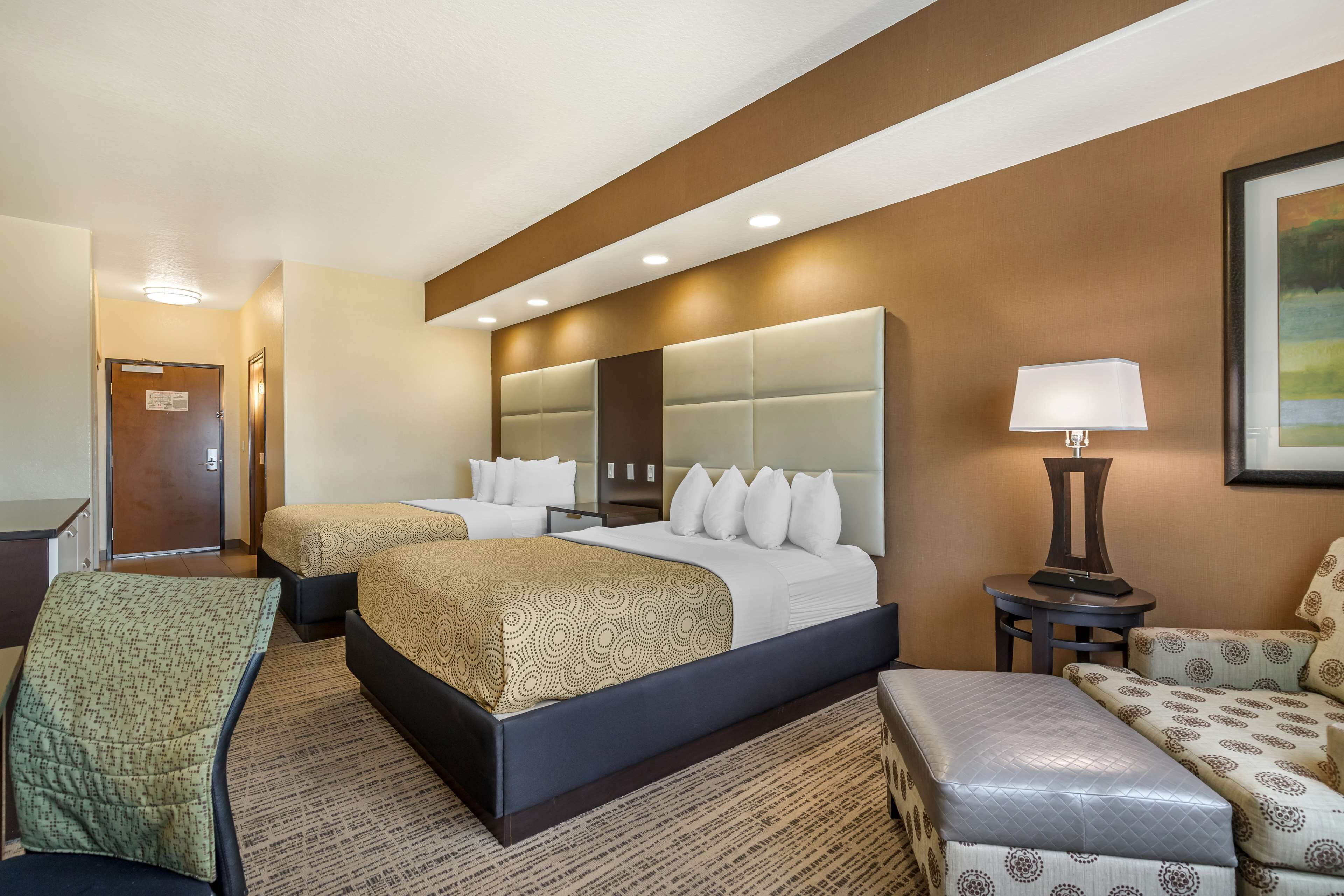 pillow-top beds, in-room safe, desk, laptop workspace